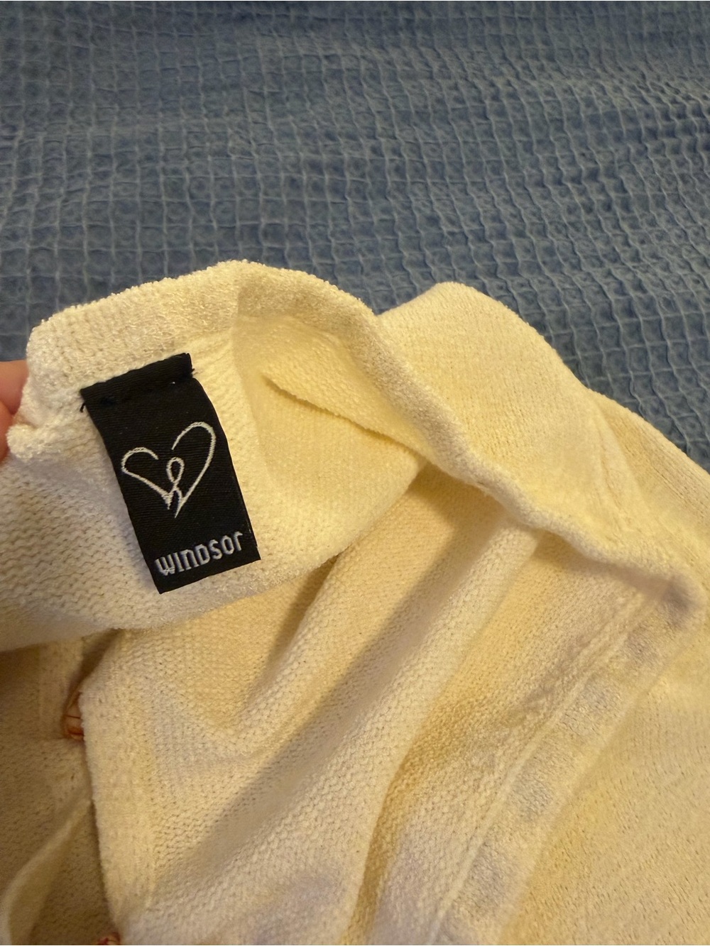 Windsor Cream Strapless Knit Mini Skirt Set - Picture 2 of 2